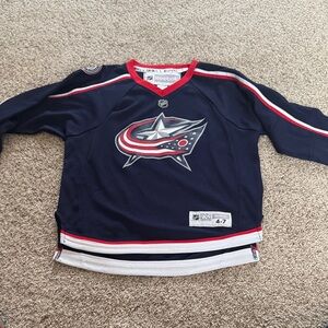 Reebok Kids Dark Blue and Red Hockey Jersey